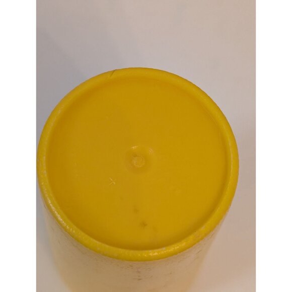 Set Of 4 Vintage Tupperware Yellow Plastic Tumblers - Picture 4 of 5